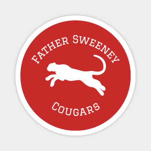 Father Sweeney Cougars (white) Magnet